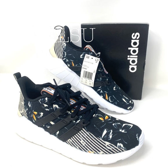 Adidas Questar Flow Black Flowers Women’s AUTHENT - Picture 7 of 8
